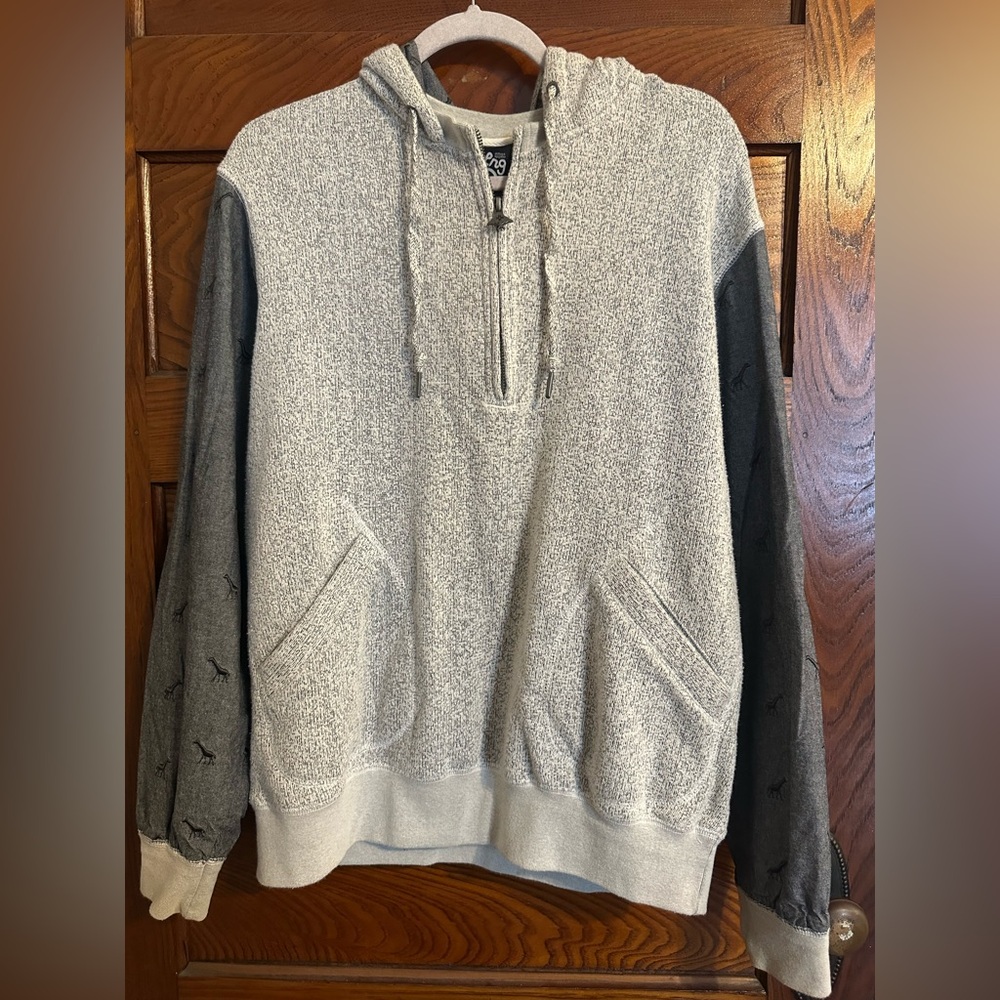 LRG Two-Tone Gray and Black Hoodie